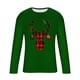 thumbnail image 4 of Blusas y camisas de manga larga y cuello redondo para hombre, informales, con estampado navideño, deportivas, de poliéster., 4 of 5