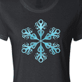 thumbnail image 4 of Inktastic Icy Blue Winter Snowflake Women's T-Shirt, 4 of 5