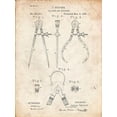 thumbnail image 2 of Borders, Cole 15x18 Gold Ornate Wood Framed with Double Matting Museum Art Print Titled - PP285-Vintage Parchment Calipers and Dividers Patent Poster, 2 of 4