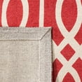 thumbnail image 4 of SAFAVIEH Cedar Brook Dubhan Geometric Cotton Area Rug, Coral/Ivory, 6' x 9', 4 of 8
