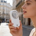 thumbnail image 7 of Portable Handheld Fan Mini USB Fan Rechargeable Portable High-Speed Coolings Fan For Outdoor Travel Desk Compact Quiet Fan With Adjustable Speed For Summer Heat for Indoor/Outdoor Use, 7 of 7