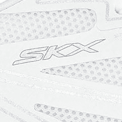 White Synthetic/Silver Trim