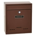 thumbnail image 1 of GUOOL Wall Mount Mailbox Lockable Drop Box Rainproof Mail Box for door Gate Brown, 1 of 8