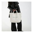 thumbnail image 6 of JeashCHAT Women's Tote Bag, Large Capacity Casual Tote Handbag for Work Travel, Work Handbags Purses with Top Handle, White, 6 of 7