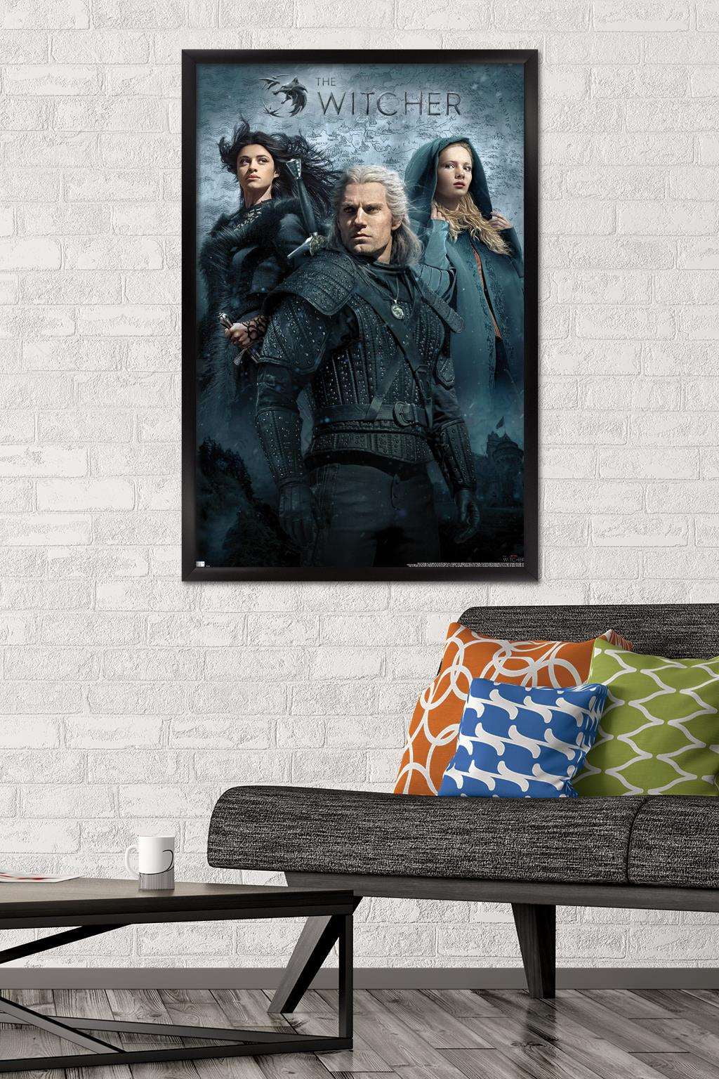 Netflix The Witcher - Key Art Wall Poster, 22.375" x 34", Framed