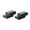 Black, variant on Miseno Mbdh2695 Large Barn Door Flat Rail Stop - Black