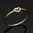 thumbnail image 2 of KoolJewelry 14k Yellow Gold 4.7mm Small Heart Minimalist Ring (size 5), 2 of 5