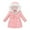 Pink, variant on Spazoro Kids Girls Jackets, Long Sleeve Hooded Zipper Fall Winter Warm Coats for Child Girls Boys Pink Size 7 T