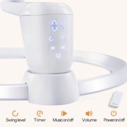 HARPPA Baby Swing for Newborns with Remote Control, 5 Sway Speed, Gray