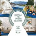 thumbnail image 6 of Blue Rose Outdoor Rug 5x8 Ft - Reversible Patio Rug Outdoor Camping Rugs, Elegance Fantasy Flowers Romantic Washable Indoor Outdoor Area Rugs, Non-Slip Outdoor Carpet Runner for Deck/Porch, 6 of 8