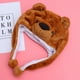 thumbnail image 5 of EeaseMX 1 gorro de peluche de animal de dibujos animados, divertido oso pardo de simulación, accesorios de actuación para niños., 5 of 7