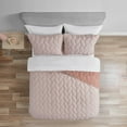 thumbnail image 5 of Mainstays 5-Piece Soft Pink Reversible Quilt Set with White Sheets, Twin-XL, 5 of 6