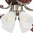 thumbnail image 3 of Westinghouse Contempra 4 52 in. Brushed Nickel Finish Reversible Blades (Rosewood/Bird's Eye Maple) Frosted Ribbed Glass, 3 of 7