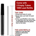thumbnail image 3 of wqlpp-1000Pcs 0.9mm 2B Mechanical Pencil Refill Plastic Automatic Pencil Lead Refill drawing draft, 3 of 4