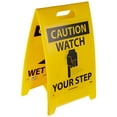 thumbnail image 2 of National Marker Floor Sign Dbl Side Caution Watch Your Step Caution Wet Paint 20X12 FS2, 2 of 3