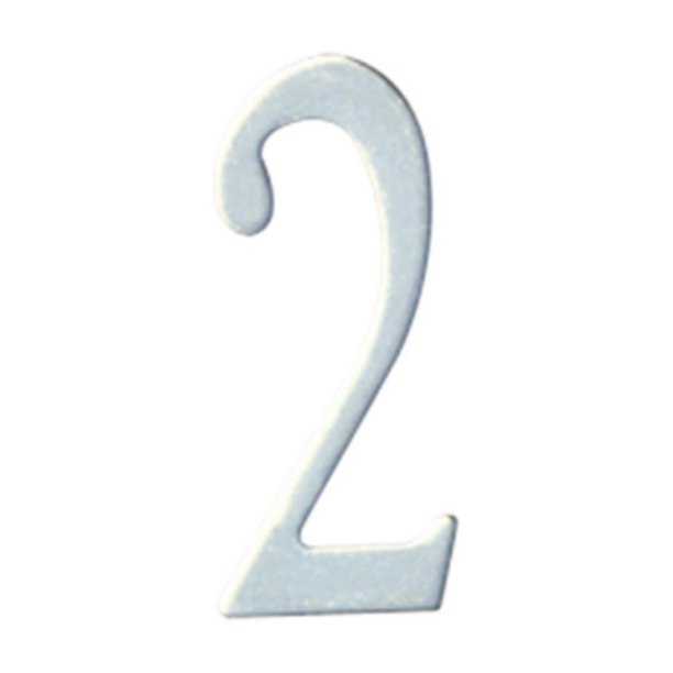 2 inch Stainless Steel Self Adhesive Address Number. Number 0
