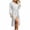 White, variant on Bxsruta Womens Bathrobe Long Sleeve V Neck Bath Robe Belted Lounge Sleepwear