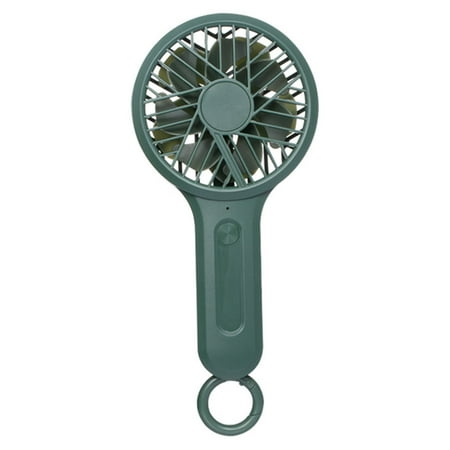 

Portable USB Charging Fan Summer Cooling Fan Home Office School Adorable Fan Handheld Mini Fan with Hook for Girls Women (Green)