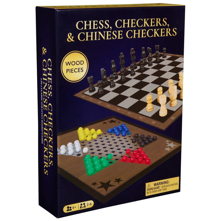 Spin Master Games 3-in-1 Chess Checkers Chinese Checkers Set photo 4