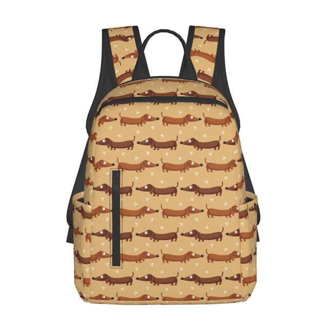 Balery Dachshund Dog Puppy Mochila Ligera para Hombres y Mujeres – Resistente y Impermeable, Ideal para la Escuela, el Trabajo, los Viajes y el Uso Diario