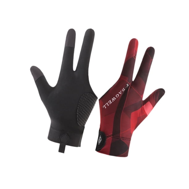 Guantes de piscina de 3 dedos Perfecl Negro Rojo Mano Izquierda