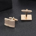 thumbnail image 3 of YIGSECU 1 Pair Men's Cufflinks Elegant Carved Cuff Link Business Shirt Cufflinks Clothing Accessories for Official Wedding, 3 of 8