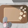 thumbnail image 4 of 1pc Floral Frame Absorbent Non-Slip Bathroom Thickened Flannel Rug Decor,Soft,Quick Drying,Suitable For Indoor/outdoor Use,Bathrooms,Bedrooms,Kitchens,Terrace,Laundry Rooms,16"x24", 4 of 9