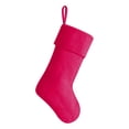 thumbnail image 2 of 20 inch Velvet Christmas Stockings,Velvet Christmas Stocking,Christmas Decor Soft Velvet Hanging Christmas Stocking Decoration(Hot Pink), 2 of 4