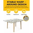 thumbnail image 2 of Rustic Flowers Rectangle Tablecloth, Waterproof Elastic Fitted Table Covers for 4 Foot Tables, 24x50inch Decorative Tablecloths for Picnic, Camping, Outdoor, Watercolor Botanical Floral Herbs Plants, 2 of 6