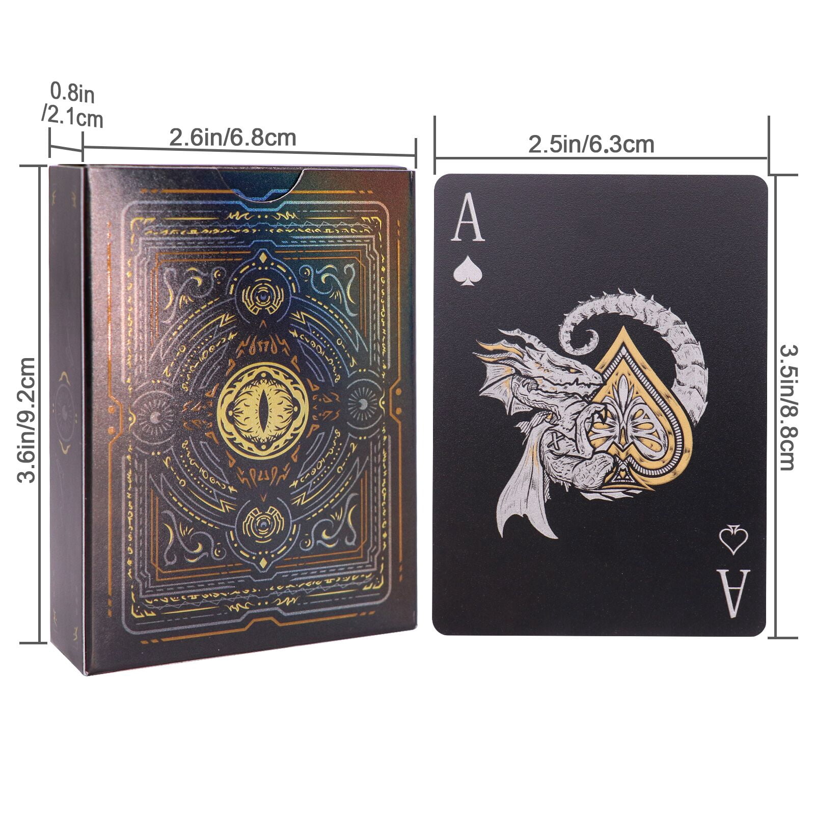 WJPC, Playing Cards, Waterproof Plastic, 3.46