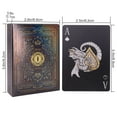 thumbnail image 2 of Easy Shuffling Plastic Waterproof Playing Cards,Cool Black Dragon Poker Cards for Game and Party, Deck of Cards（Dragon), 2 of 7