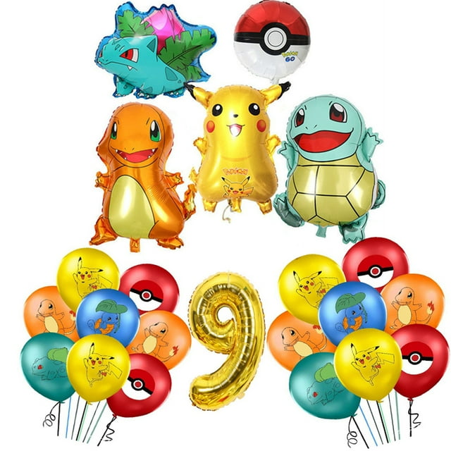 Pokemon Birthday Decorations Party Pikachu Tableware Plate Napkin Backdrop Balloons Decor For Kids Party Baby Shower Supplies