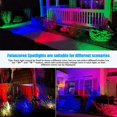 thumbnail image 2 of 20W Outdoor RGB LED Spotlights 4 Pack, 120V 1000lm with Remote & Transformer, 12 Colors 19 Modes, IP65 Waterproof 46.5ft Cord, Landscape Lights for Yard Garden Christmas Halloween, 2 of 5