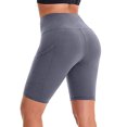 thumbnail image 7 of Hanerdun Womens 2PCS Athletic Shorts High Waist Pocket Yoga Leggings Running Bottoms Black/Gray M, 7 of 7