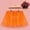 Orange, variant on Oalirro Ballet Skirt Gift for Kids Mini Skirt Women Star Sequins Mesh Pleated Tulle Princess Skirt with LED Small Bulb Skirt White