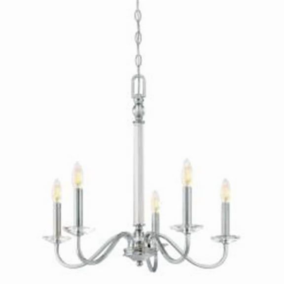 Westinghouse 6334200 Versailles 5 Light 22-1/4" Wide Taper Candle Chandelier - Chrome
