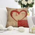 thumbnail image 5 of Vintage Valentine's Day Love Throw Pillow Covers 20"x20", Set Of 4, Linen Study Sofa Cushion Cover Indoor Living Room Home Decor, 5 of 7