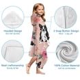 thumbnail image 7 of Boston Terrier Dog and Flower Florals Hooded Bath Towel，60"x35" for Ages 3 To 12 Kids, Quick Dry Lightweight Soft Microfiber Hood Beach Towel Cover Up for Kids, 7 of 7