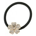 thumbnail image 4 of Cuerda de cabellero Elástica Cinta de Cabello Floral con Diamnates Artificiales Porta Cola para Mujer dorado Salvador Gomas para el cabello Cuerda Goma elástica, 4 of 10