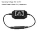 thumbnail image 4 of LED Tira Atenuador Interruptor 12-24V DC PWM Giratoria En Línea Atenuador Controlador con DC Conector Cable para LED Tiras Luces, Negro, Paquete de 4, 4 of 6