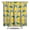Cute L, variant on Cute Lemon Shower Curtain - Yellow Fruit & Bees Floral Design Waterproof Hotel Style Bathroom Drapes 84" x 72"