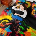 thumbnail image 4 of Castle Fairy Abstract Motocross Bedding Comforter Set,Extreme Sport Queen Bedding Sets, 4 of 8