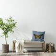 thumbnail image 3 of Simply Daisy 20-inch Square Colorful Swallowtail Poly Throw Pillow, Dusty Smoke Blue Qty 1, 3 of 4