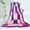 Purple Pink, variant on G&J Solid Space 59" X 78.7" Soft Coral Fleece Patchwork Blanket Striped Throw Blanket Red Pink Color