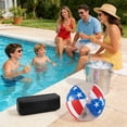 thumbnail image 3 of EGNMCR Independence Day PVC Thickened Inflatable Beach Ball For Water Pool Parties Plastics ball, 3 of 5