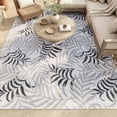thumbnail image 3 of Nourison Garden Oasis Tropical Outdoor Rug Grey 9' x 12', 3 of 13