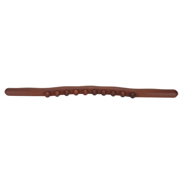 Palo Raspador, Drenaje Linfático Profesional Ergonómico Seguro 10 Cuentas Gua Sha Stick Para Hombres Y Mujeres Para La Espalda