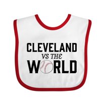Inktastic Cleveland Vs. the World with Baseball Boys or Girls Baby Bib