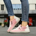 thumbnail image 2 of Sock Fit On Casual Shoes Breathable Women's Athletic Shoes Brown 37, 2 of 7