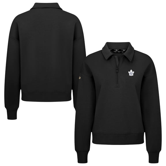 Women's Levelwear  Black Toronto Maple Leafs  Canmore Quarter-Zip Pullover